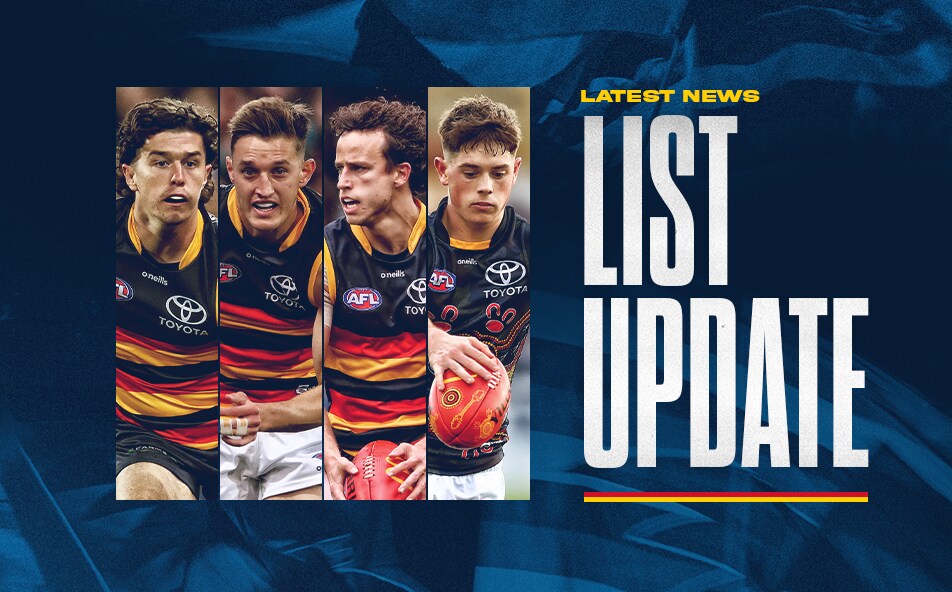 Crows announce list changes