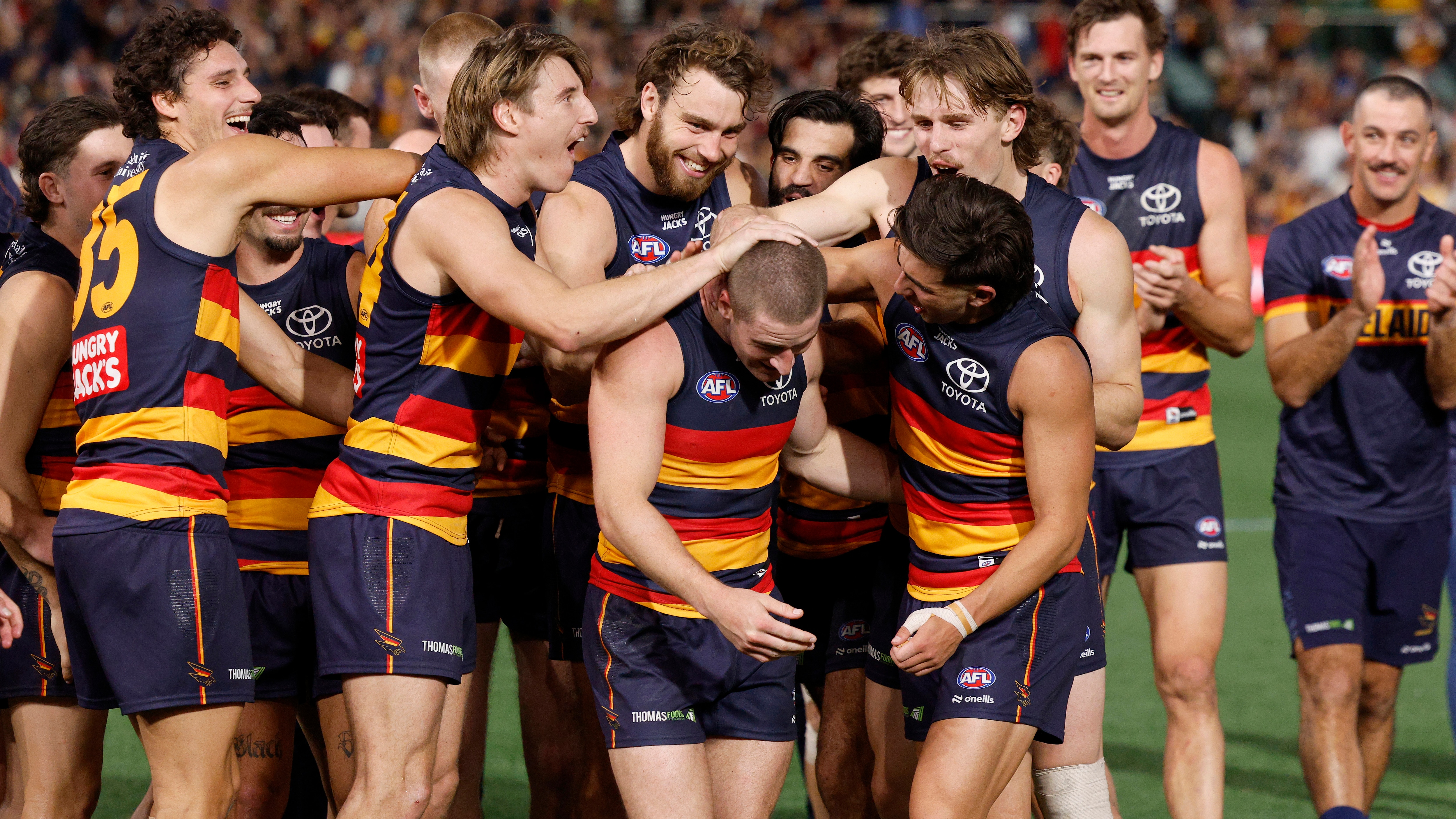 Coaches’ votes Round Eight: Crows duo claim top honours in Showdown victory