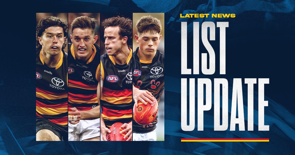 Crows announce list changes